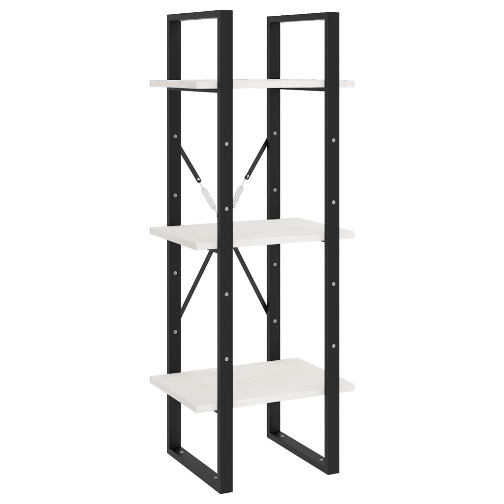 Bibliothèque à 5 niveaux Blanc 40x30x175 cm Bois de pin - XIOS