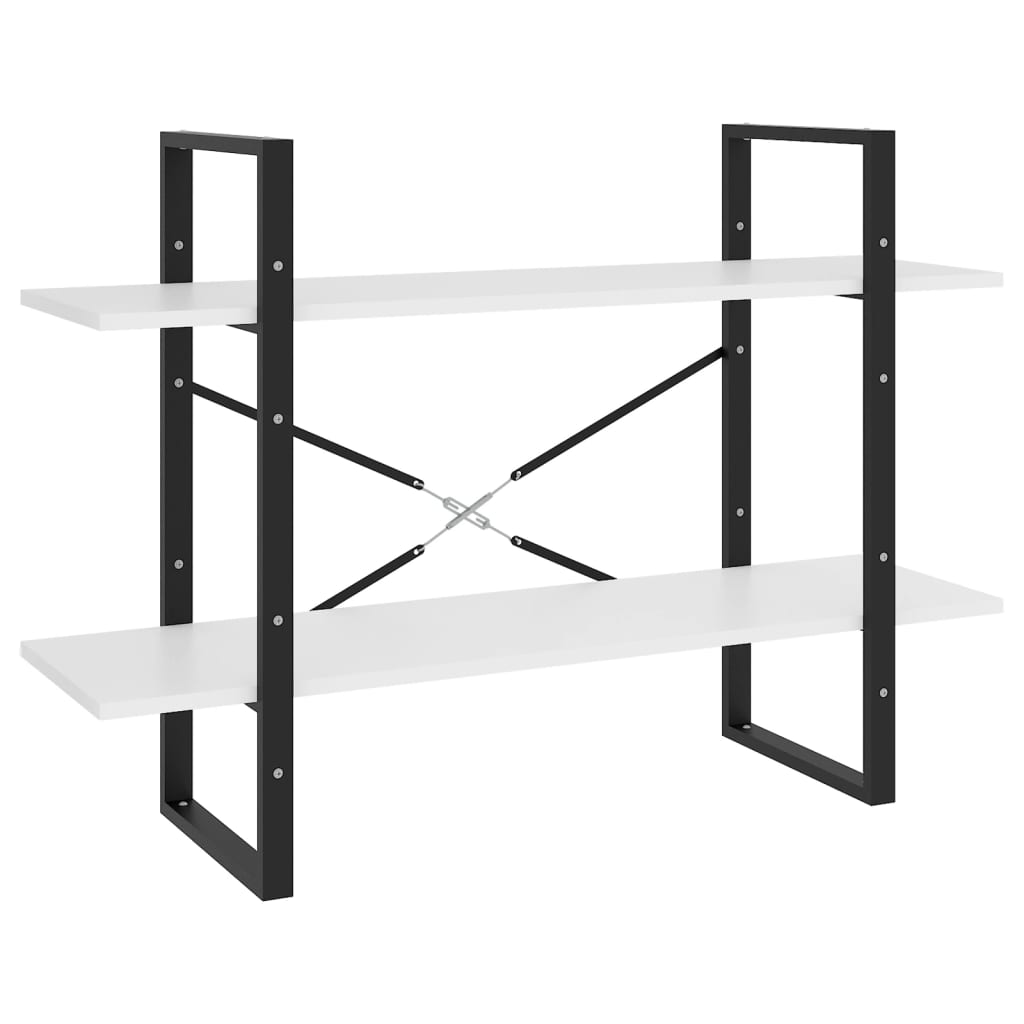 Bibliothèque à 5 niveaux Blanc 100x30x175 cm Bois d'ingénierie - XIOS