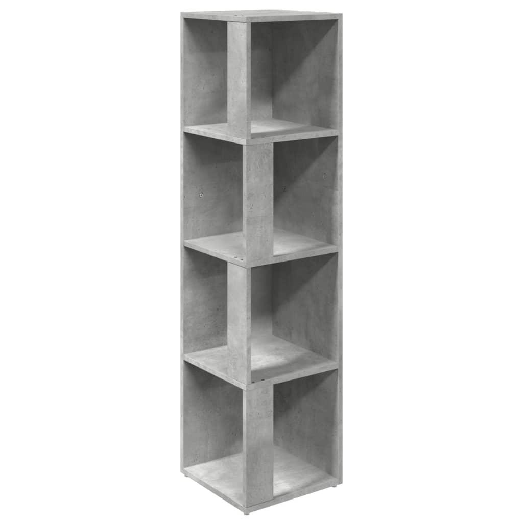 Armoire d'angle Gris béton 33x33x132 cm Aggloméré - XIOS