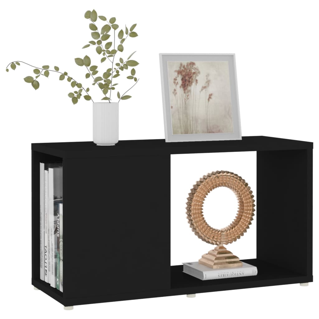 Meuble TV Noir 60x24x32 cm Bois d'ingénierie - XIOS