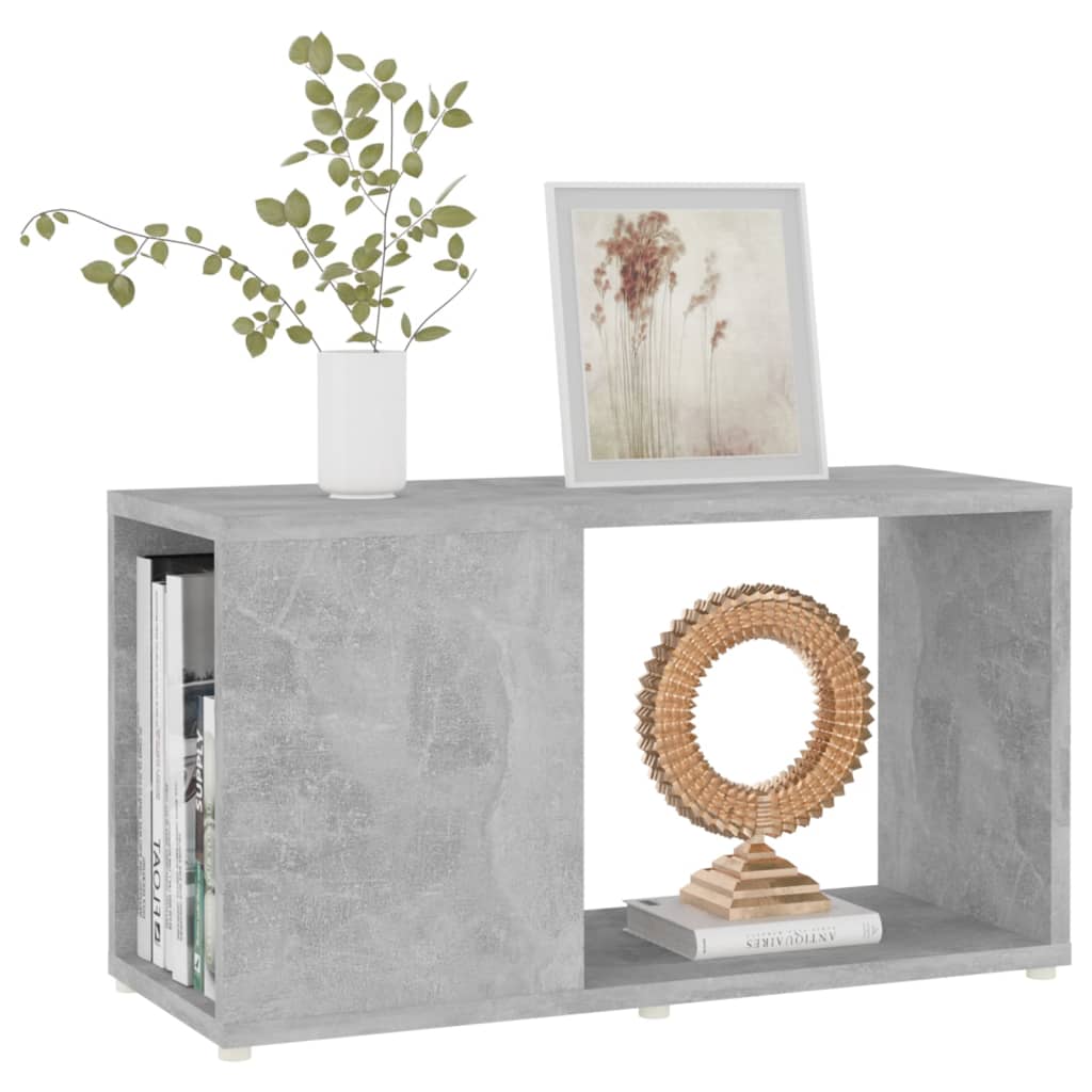 Meuble TV Gris béton 60x24x32 cm Bois d'ingénierie - XIOS