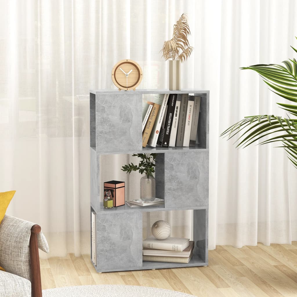 Bibliothèque/Séparateur de pièce Gris 60x24x94 cm - XIOS