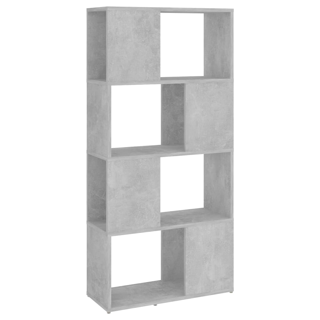 Bibliothèque/Séparateur de pièce Gris béton 60x24x124,5 cm - XIOS