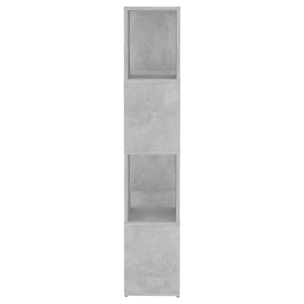 Bibliothèque/Séparateur de pièce Gris béton 60x24x124,5 cm - XIOS