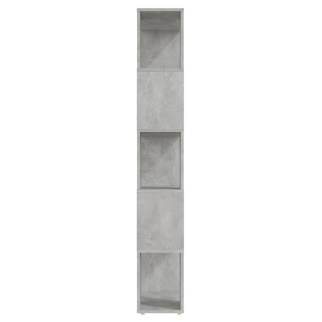 Bibliothèque/Séparateur de pièce Gris béton 60x24x155 cm - XIOS