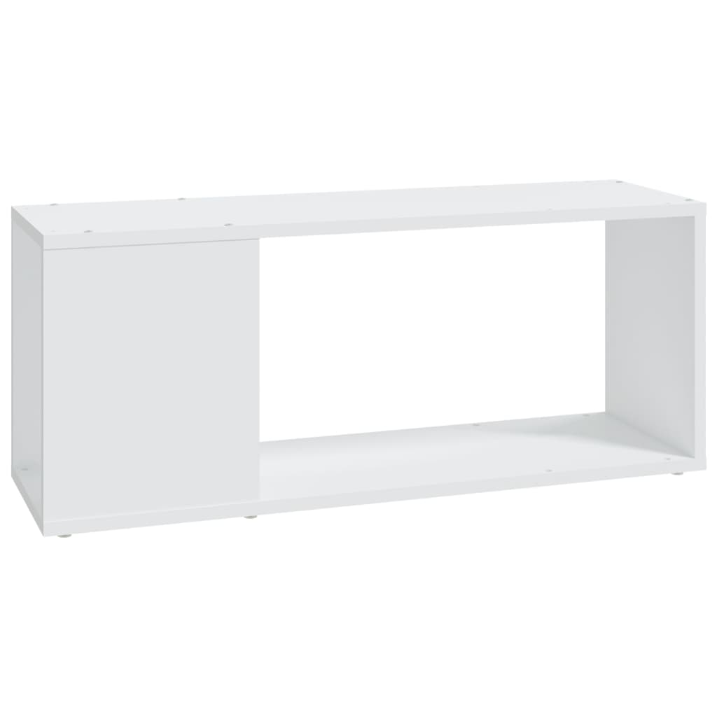 Meuble TV Blanc 80x24x32 cm Bois d'ingénierie - XIOS