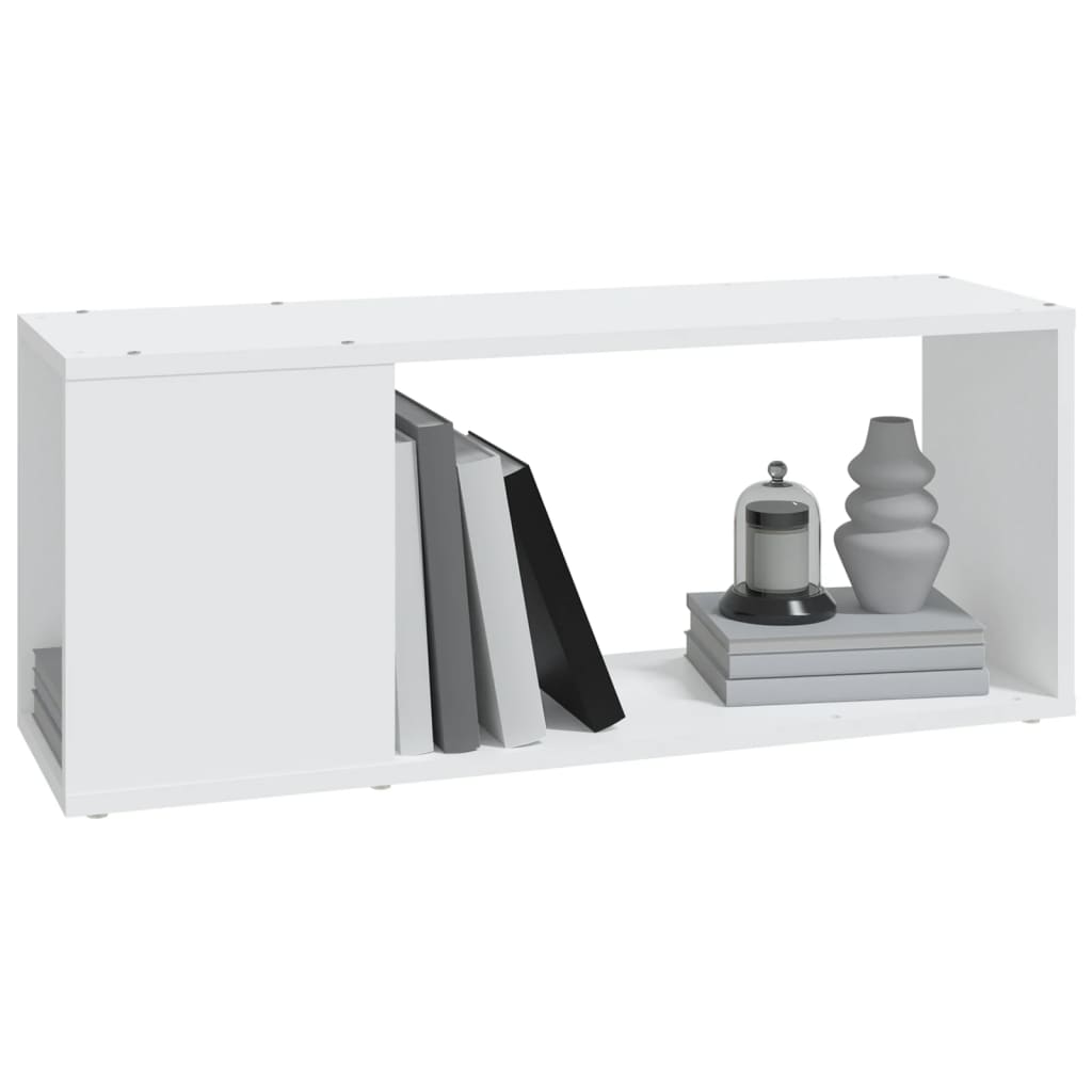 Meuble TV Blanc 80x24x32 cm Bois d'ingénierie - XIOS