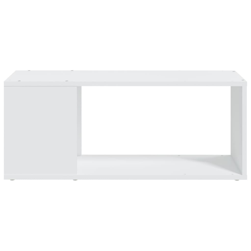 Meuble TV Blanc 80x24x32 cm Bois d'ingénierie - XIOS