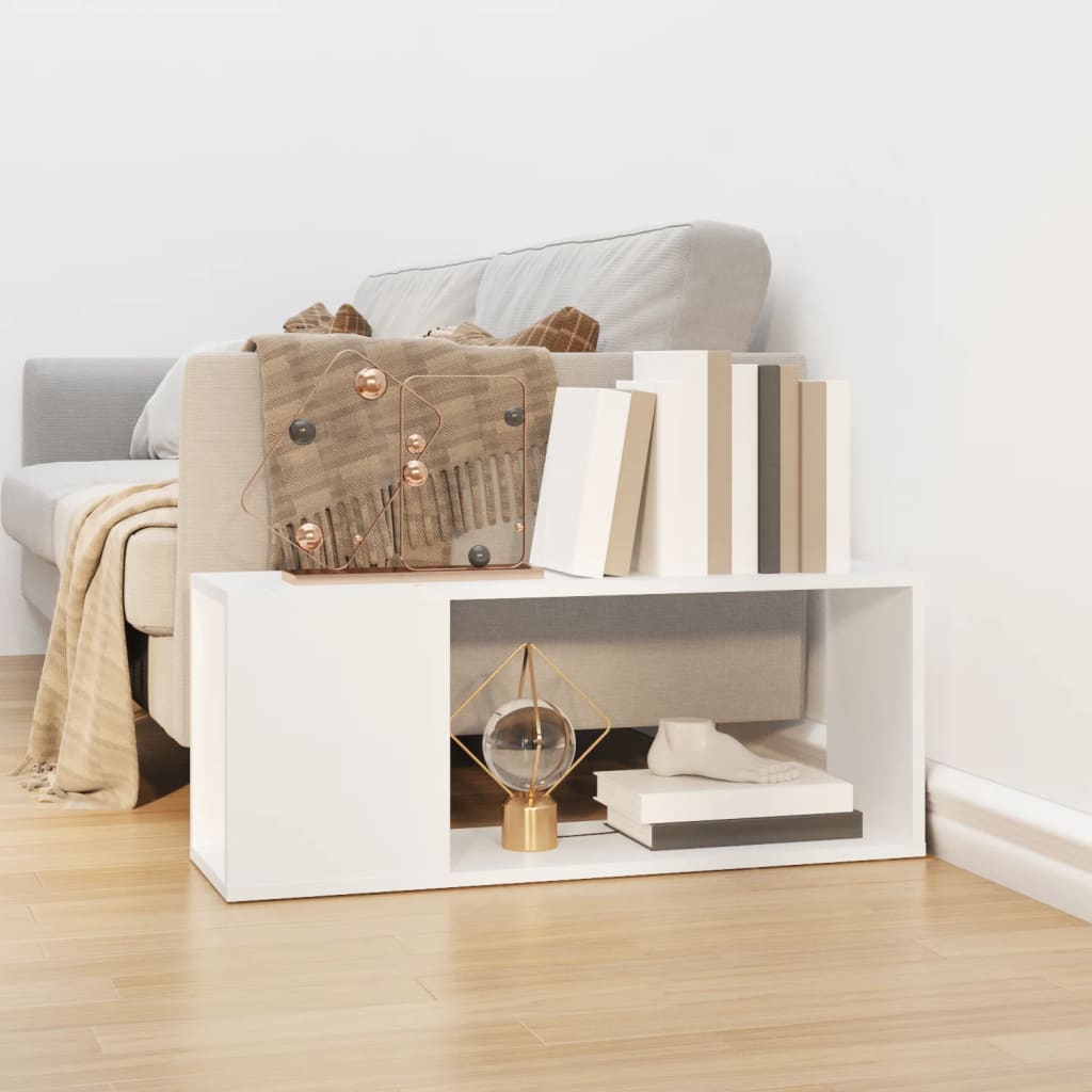 Meuble TV Blanc 80x24x32 cm Bois d'ingénierie - XIOS
