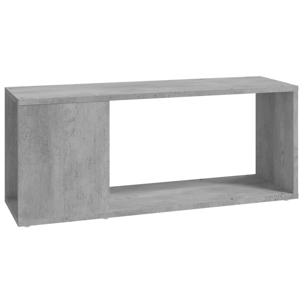 Meuble TV Gris béton 80x24x32 cm Bois d'ingénierie - XIOS