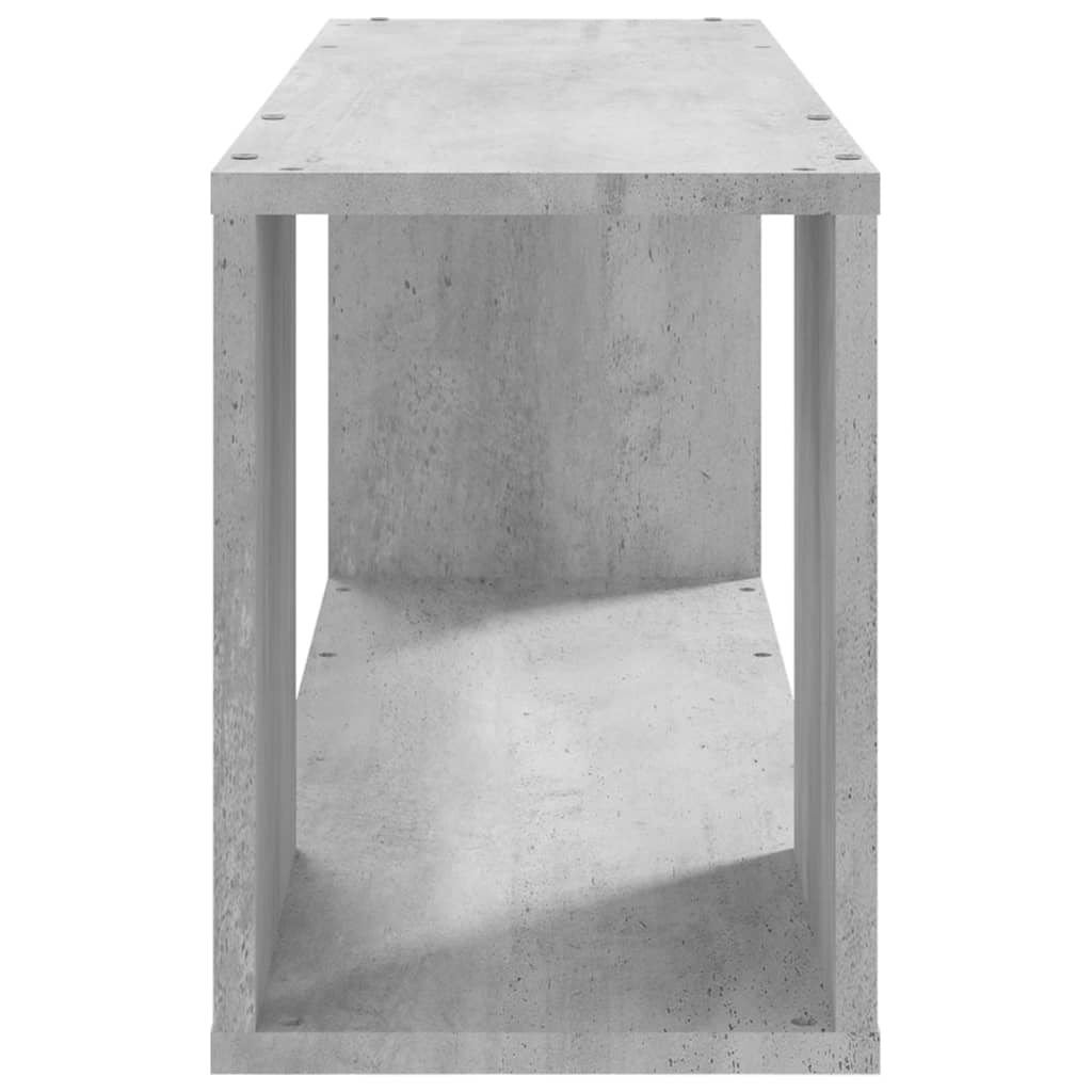 Meuble TV Gris béton 80x24x32 cm Bois d'ingénierie - XIOS