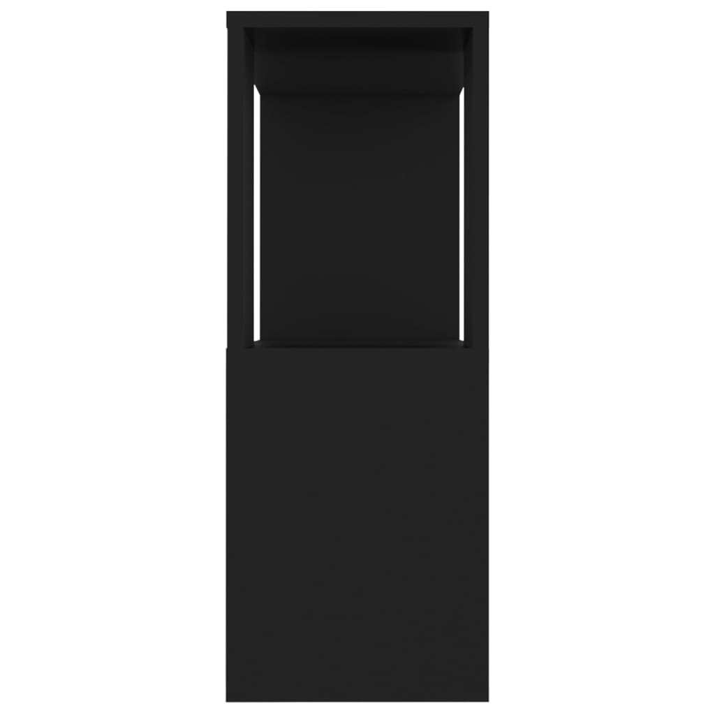 Meuble TV Noir 80x24x63 cm Bois d'ingénierie - XIOS