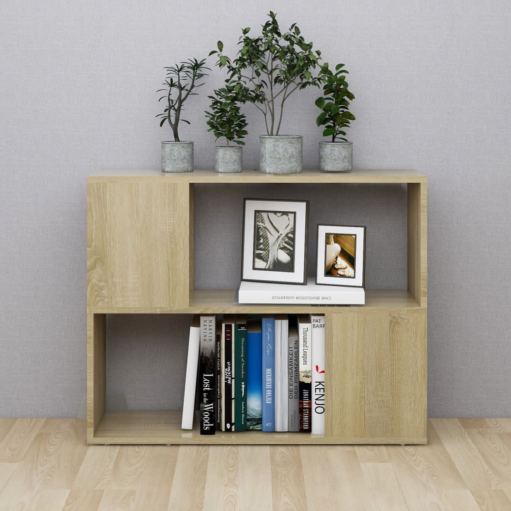 Meuble TV Chêne sonoma 80x24x63 cm Bois d'ingénierie - XIOS