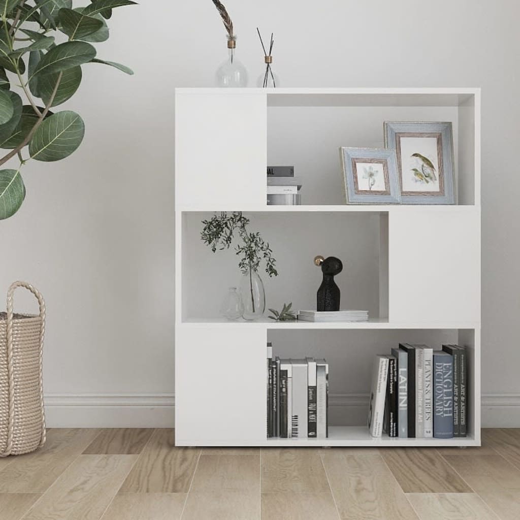 Bibliothèque/Séparateur de pièce Blanc 80x24x94 cm - XIOS