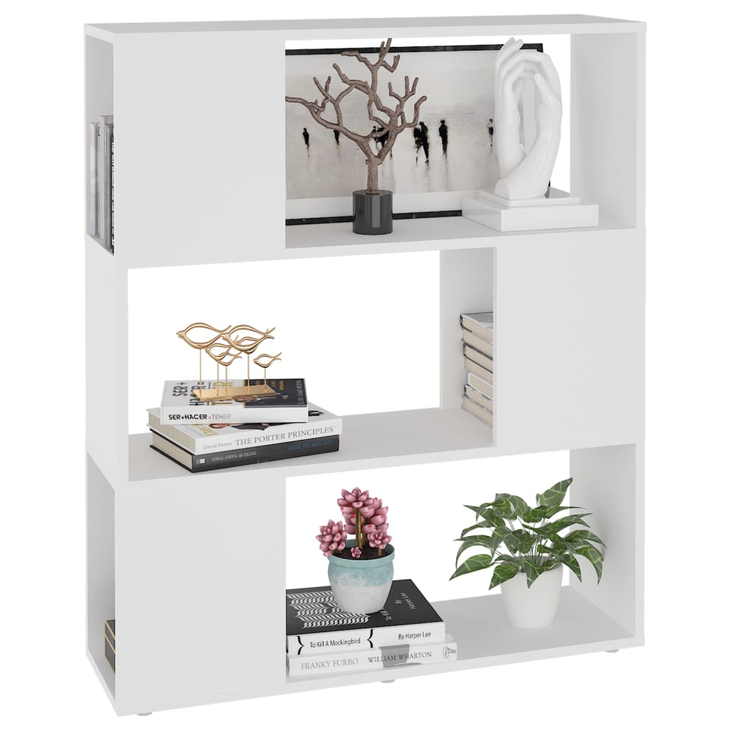 Bibliothèque/Séparateur de pièce Blanc 80x24x94 cm - XIOS