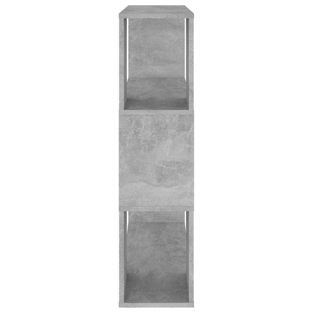 Bibliothèque/Séparateur de pièce Gris béton 80x24x94 cm - XIOS