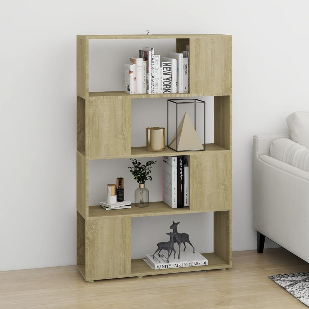 Bibliothèque/Séparateur de pièce Chêne Sonoma 80x24x124,5 cm - XIOS