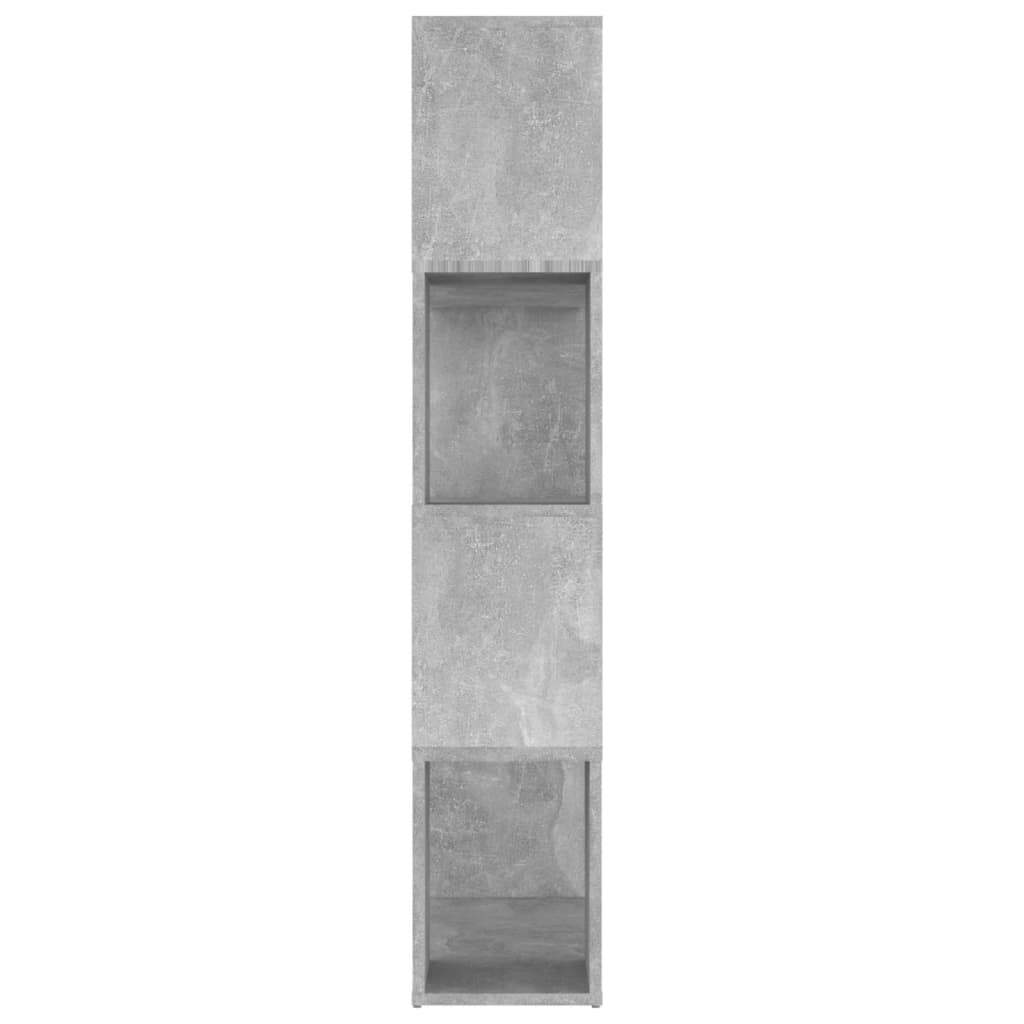 Bibliothèque/Séparateur de pièce Gris béton 80x24x124,5 cm - XIOS