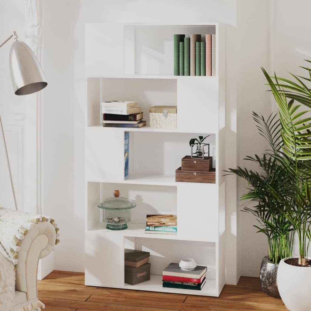 Bibliothèque/Séparateur de pièce Blanc 80x24x155 cm - XIOS