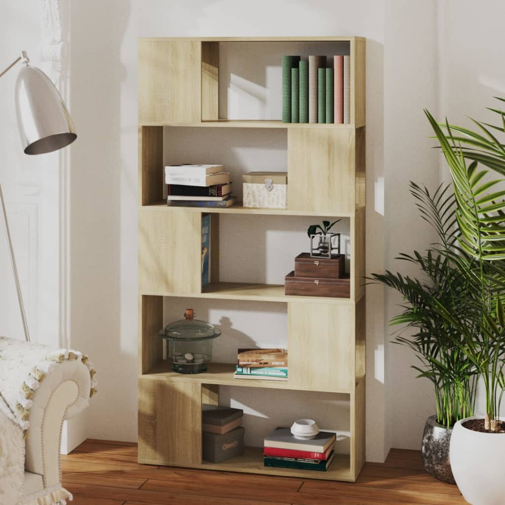 Bibliothèque de séparation Chêne sonoma 80x24x155 cm - XIOS