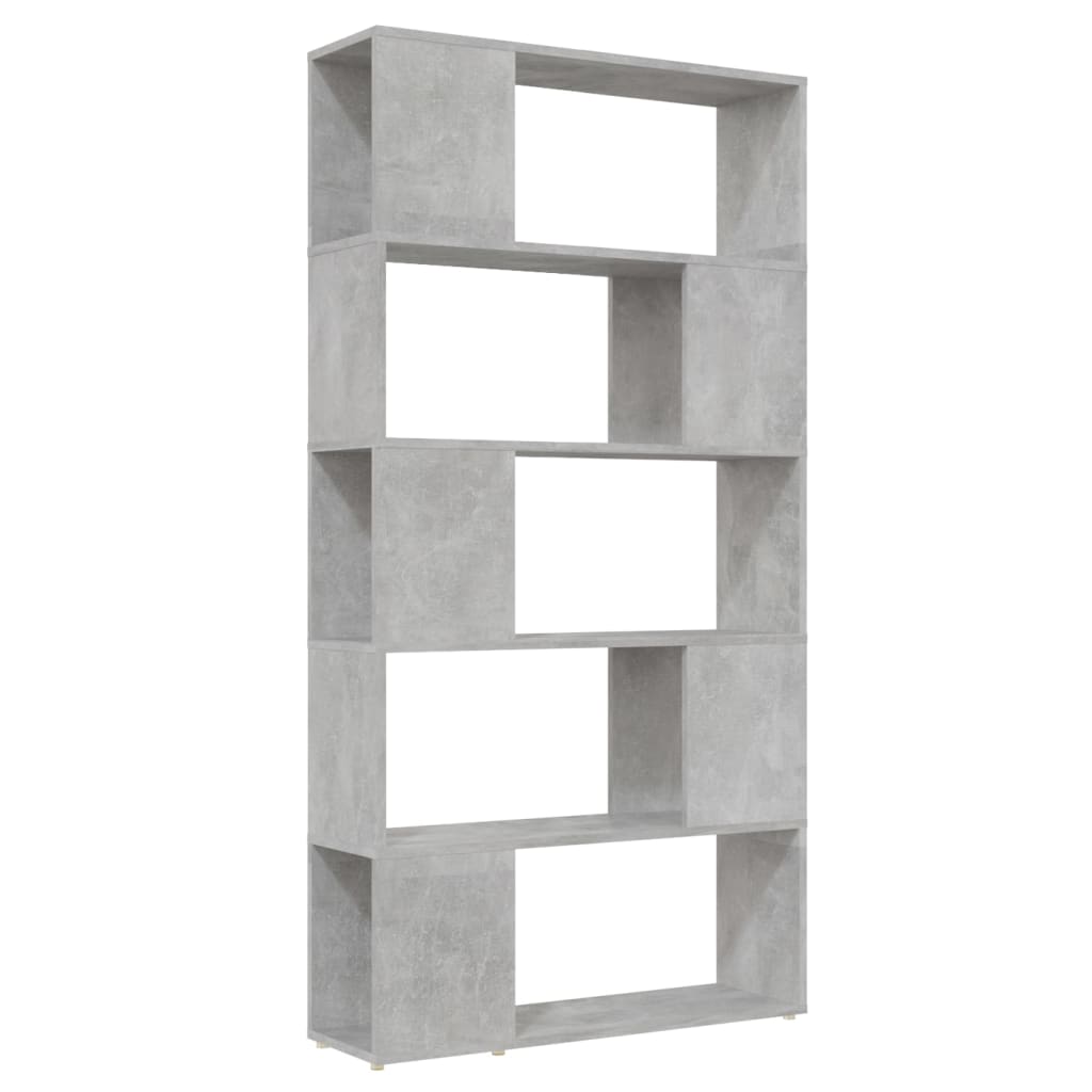 Bibliothèque de séparation Gris béton 80x24x155 cm - XIOS