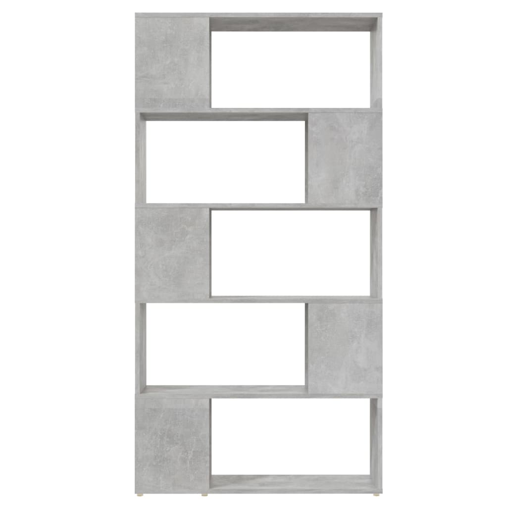 Bibliothèque de séparation Gris béton 80x24x155 cm - XIOS