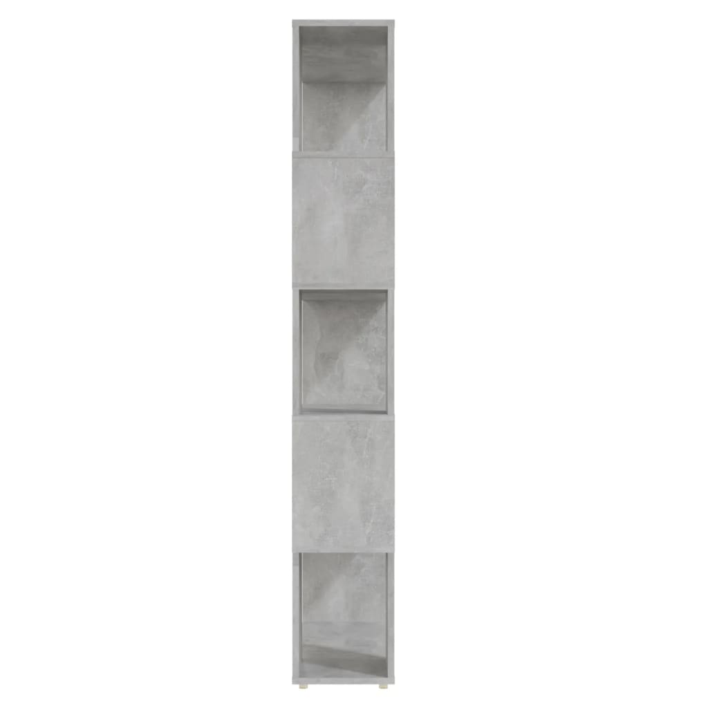 Bibliothèque de séparation Gris béton 80x24x155 cm - XIOS