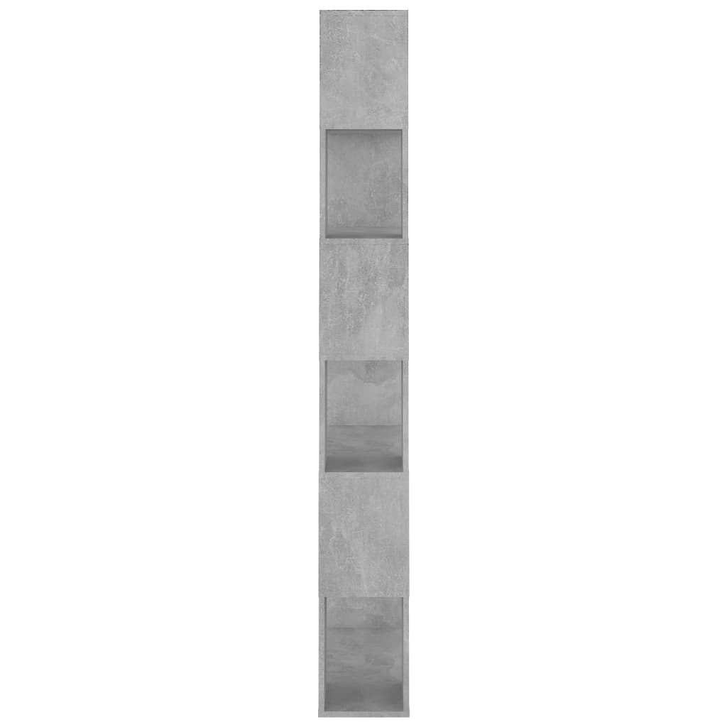 Bibliothèque/Séparateur de pièce Gris béton Bois d'ingénierie - XIOS