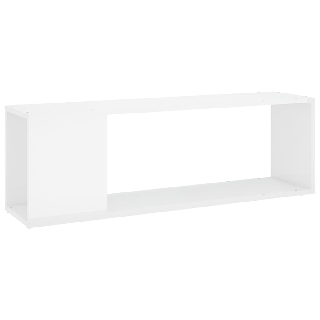 Meuble TV Blanc brillant 100x24x32 cm Bois d'ingénierie - XIOS