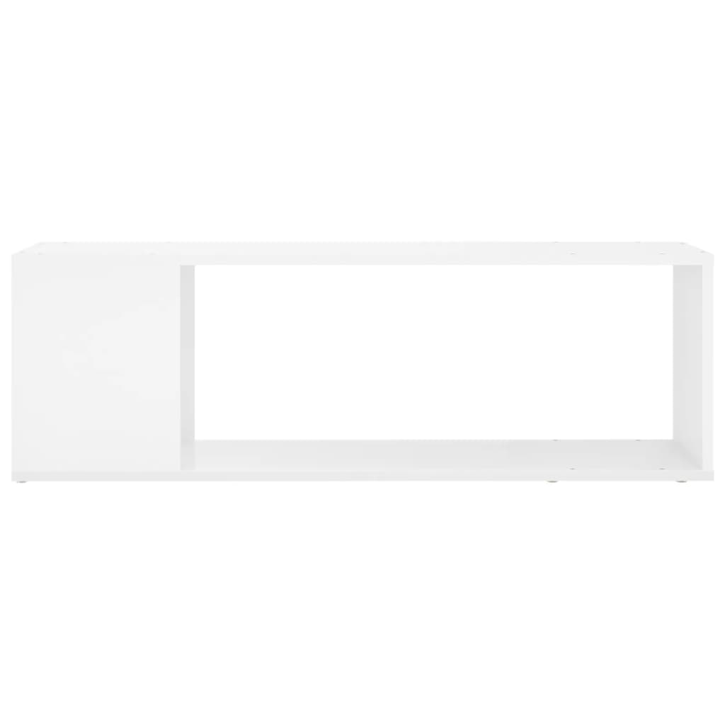 Meuble TV Blanc brillant 100x24x32 cm Bois d'ingénierie - XIOS