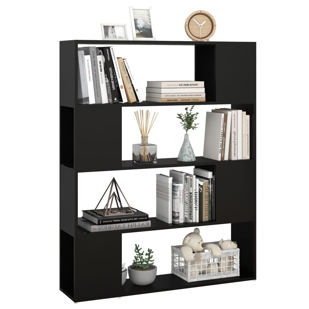 Bibliothèque/Séparateur de pièce Noir 100x24x124 cm - XIOS