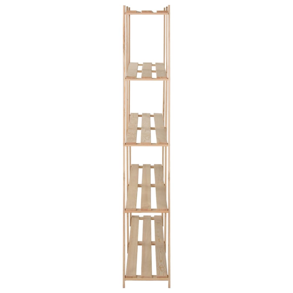 Étagère de stockage 5 niveaux 170x28,5x170cm Bois de pin massif - XIOS