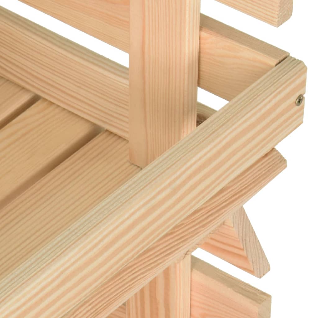 Chariot à légumes 57x30x80 cm Bois de pin solide - XIOS