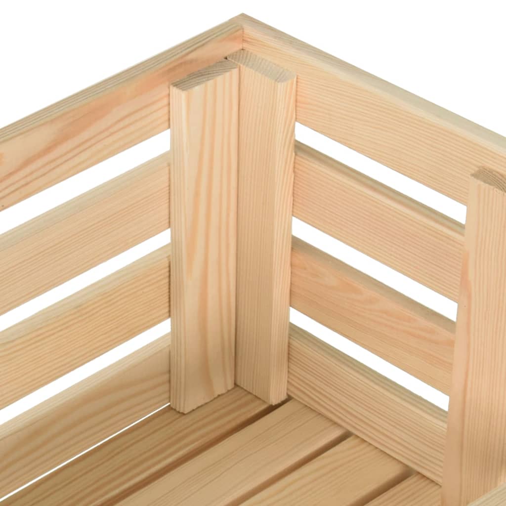 Chariot à légumes 77x30x80 cm Bois de pin solide - XIOS