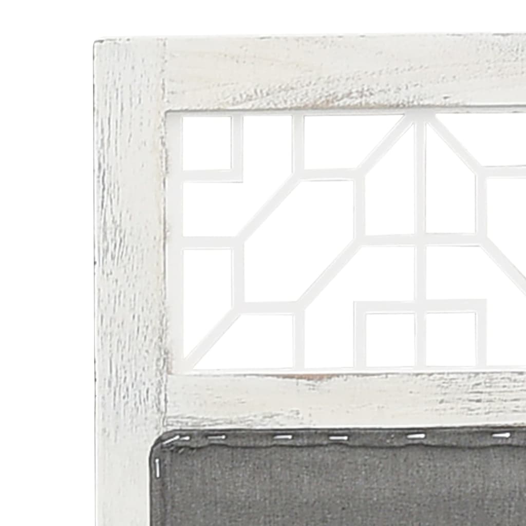 Cloison de séparation 6 panneaux Gris 210x165 cm Tissu - XIOS
