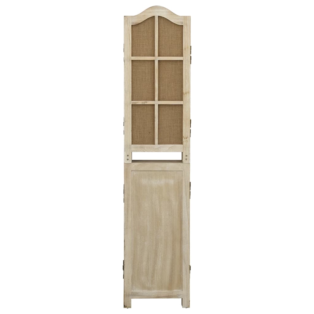 Cloison de séparation 6 panneaux Marron 214x165 cm Tissu - XIOS