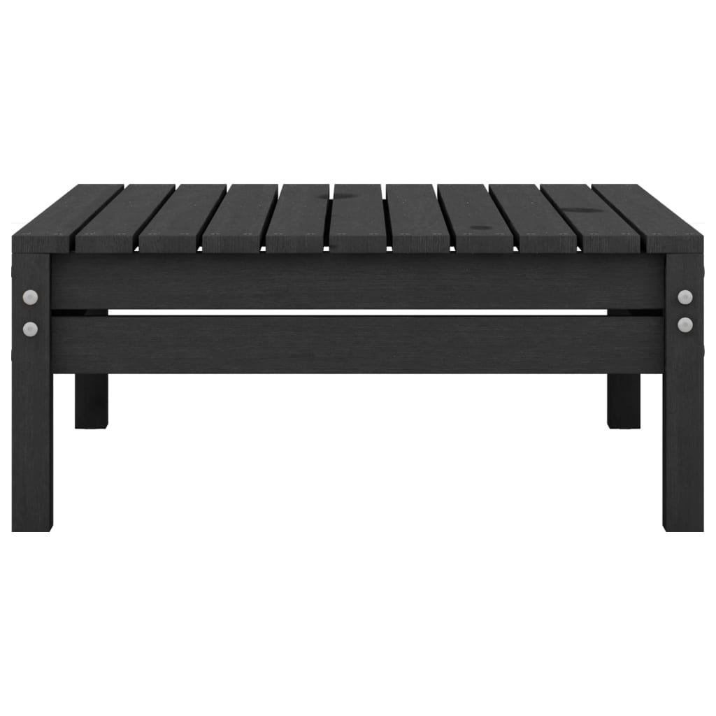 Salon de jardin 4 pcs Bois de pin massif Noir - XIOS