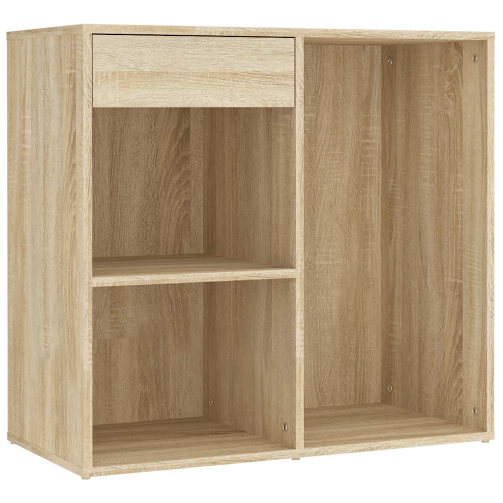 Coiffeuse à LED avec armoire Chêne sonoma Bois d'ingénierie - XIOS