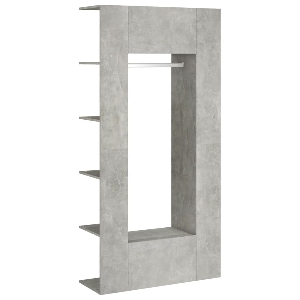 Armoires de couloir 2 pcs gris béton bois d'ingénierie - XIOS