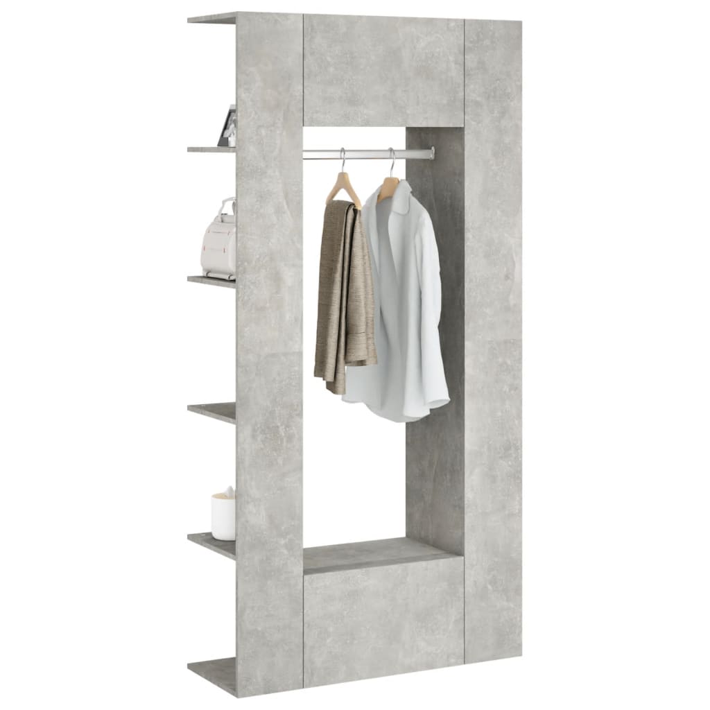 Armoires de couloir 2 pcs gris béton bois d'ingénierie - XIOS