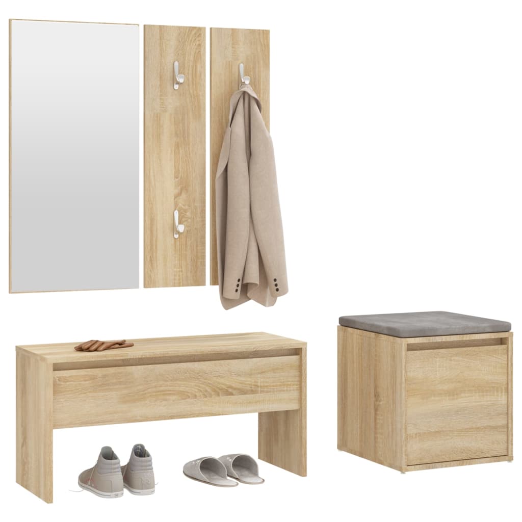 Ensemble de meubles de couloir Chêne sonoma Bois d'ingénierie - XIOS