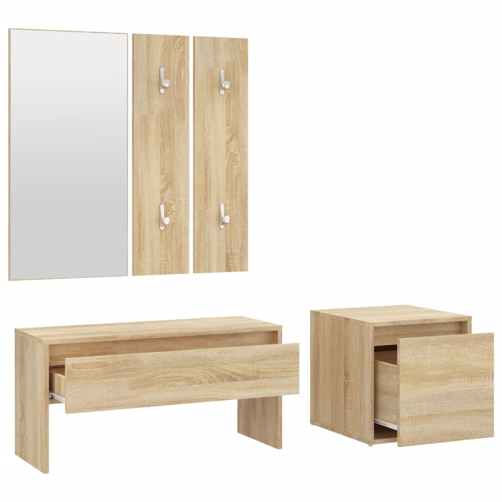 Ensemble de meubles de couloir Chêne sonoma Bois d'ingénierie - XIOS