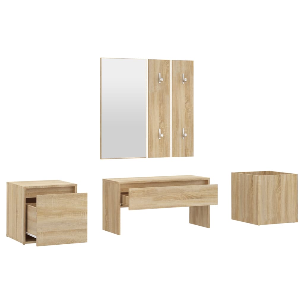 Ensemble de meubles de couloir Chêne Sonoma Bois d'ingénierie - XIOS