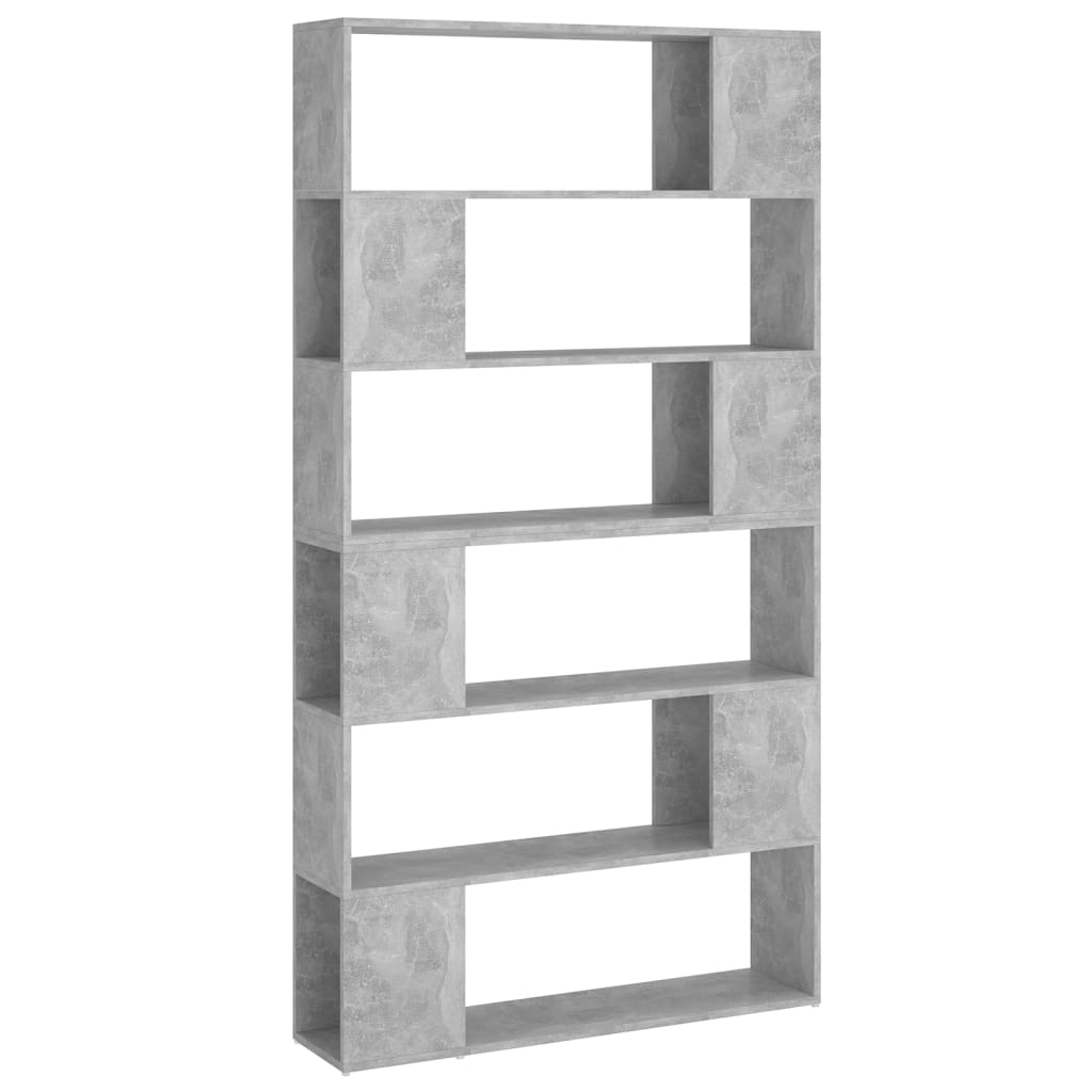 Bibliothèque/Séparateur de pièce Gris béton 100x24x188 cm - XIOS