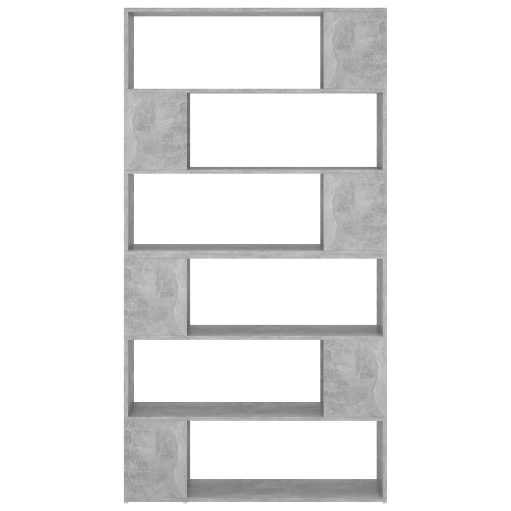 Bibliothèque/Séparateur de pièce Gris béton 100x24x188 cm - XIOS