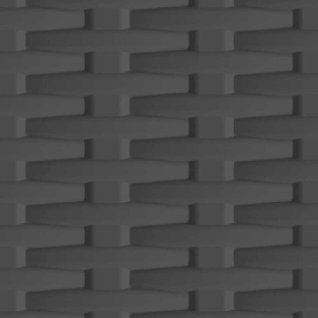 Armoire en plastique 68x39x92 cm Design de rotin - XIOS