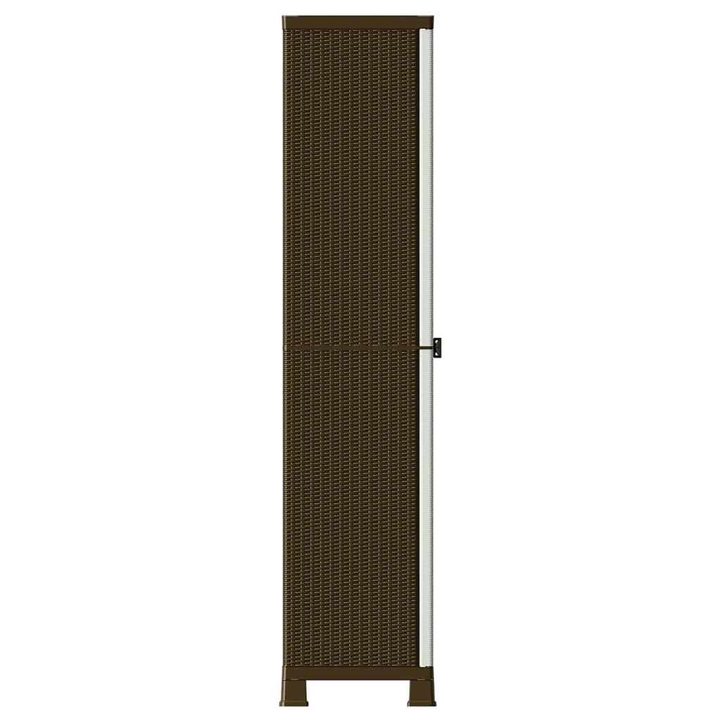 Armoire en plastique 68x39x171,5 cm Design de rotin - XIOS