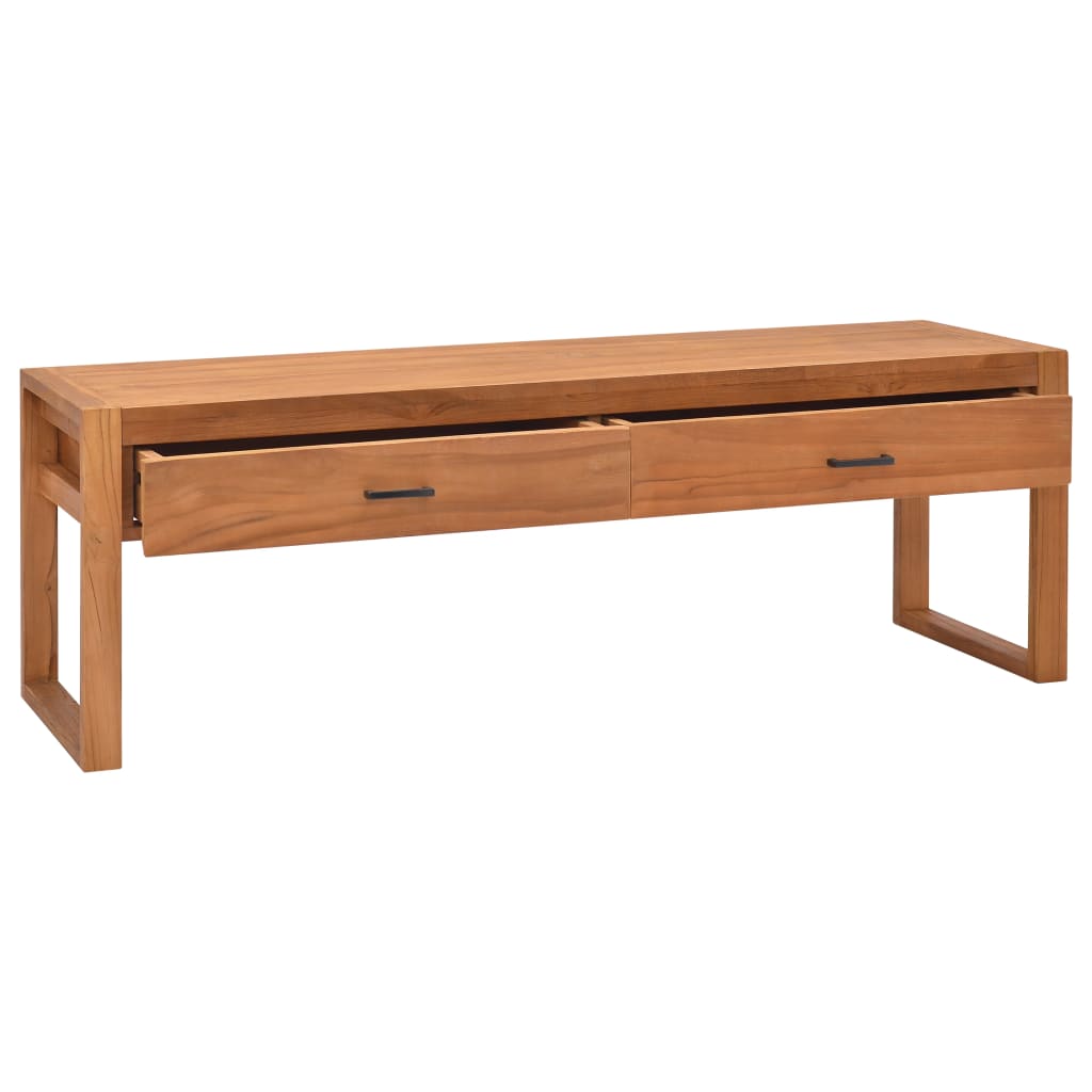 Meuble TV 120x40x45 cm Bois de teck solide - XIOS