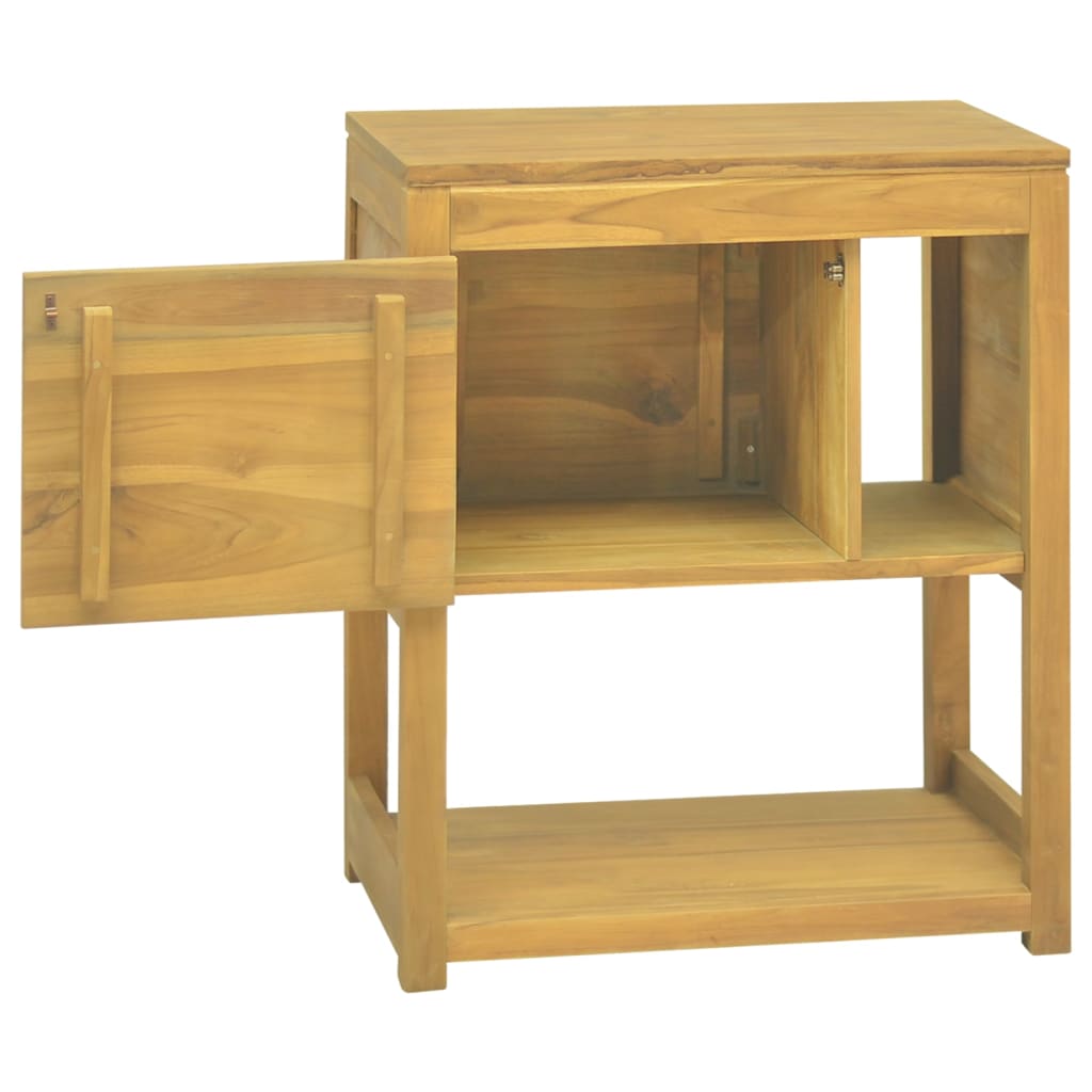 Armoire de salle de bain 60x40x75 cm bois de teck solide - XIOS