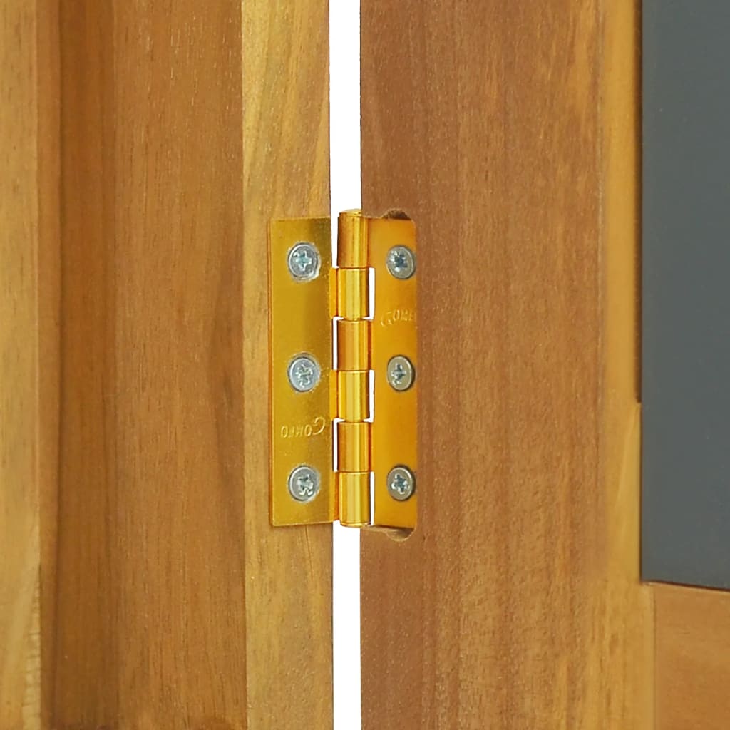 Armoire à miroir 60x10x40 cm Bois de teck solide - XIOS